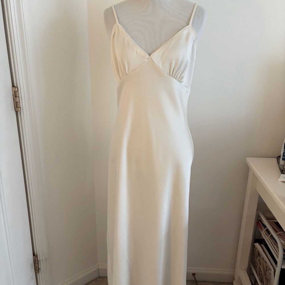 Nordstrom (bp.) White Slip Dress